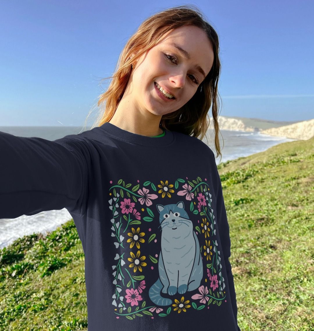 Floral Cat Jumper