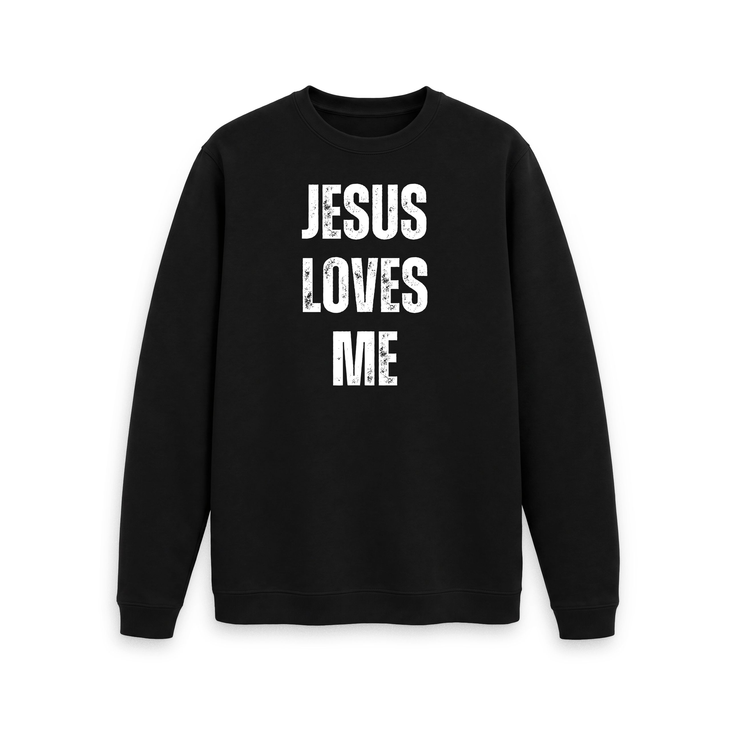 Jesus Loves Me 100% Organic cotton Men's Crew Neck Sweater