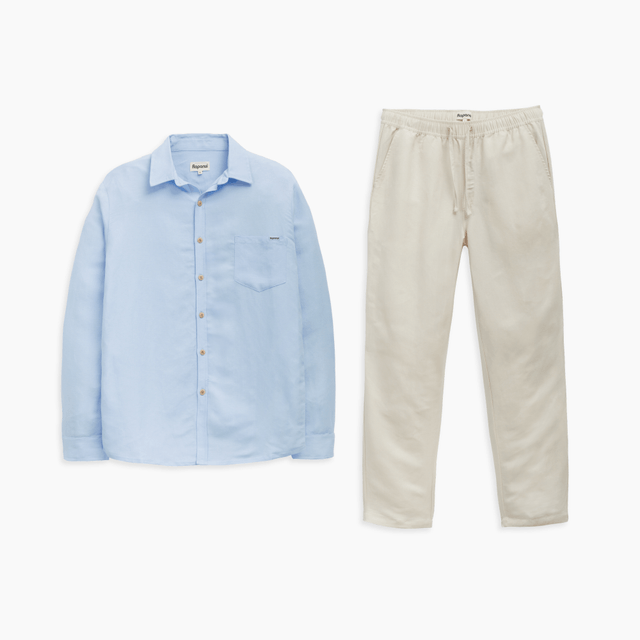 Short Sleeve Jersey Relaxed Ankle Pants Uniqlo French Toast Pull