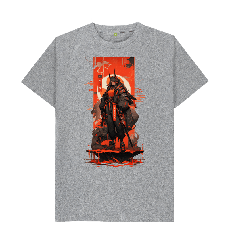 Men's Red Ninja Cyber Girl T-Shirt