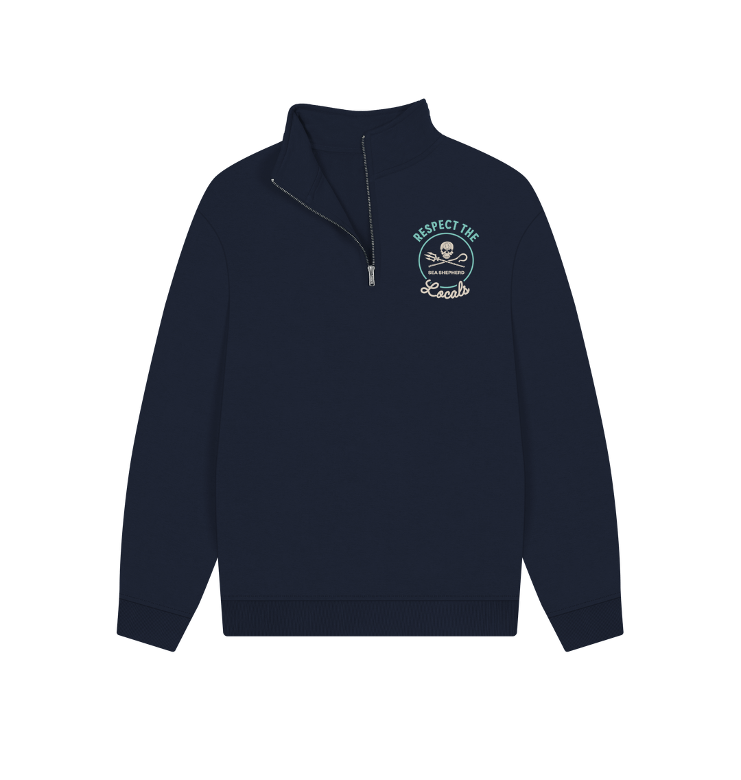 Respect The Locals Half Zip Sweatshirt