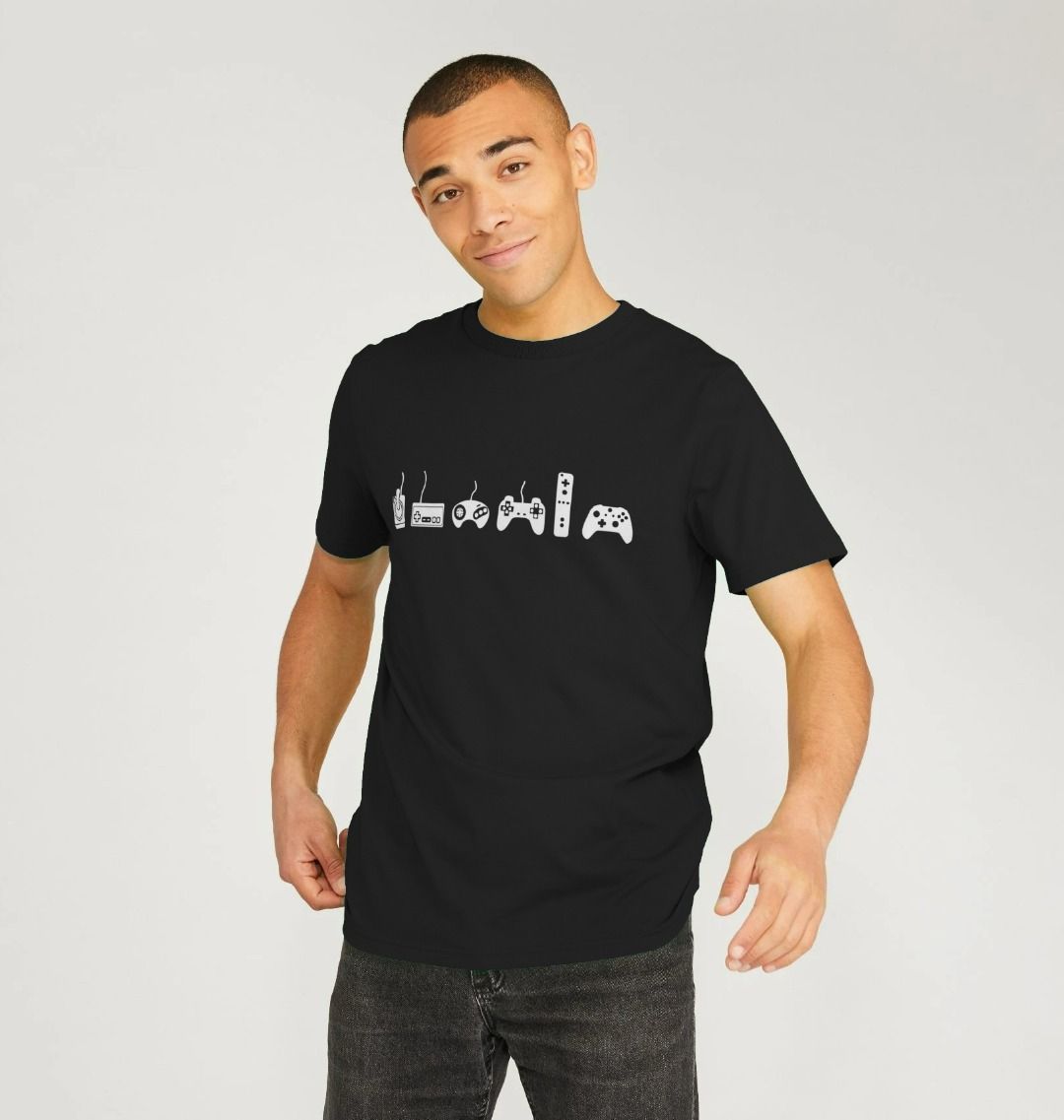 Vintage Gamer T-Shirt Herren – 'Game Over' Design, 100% Baumwolle, Siebdruck, Größen S-XXXL