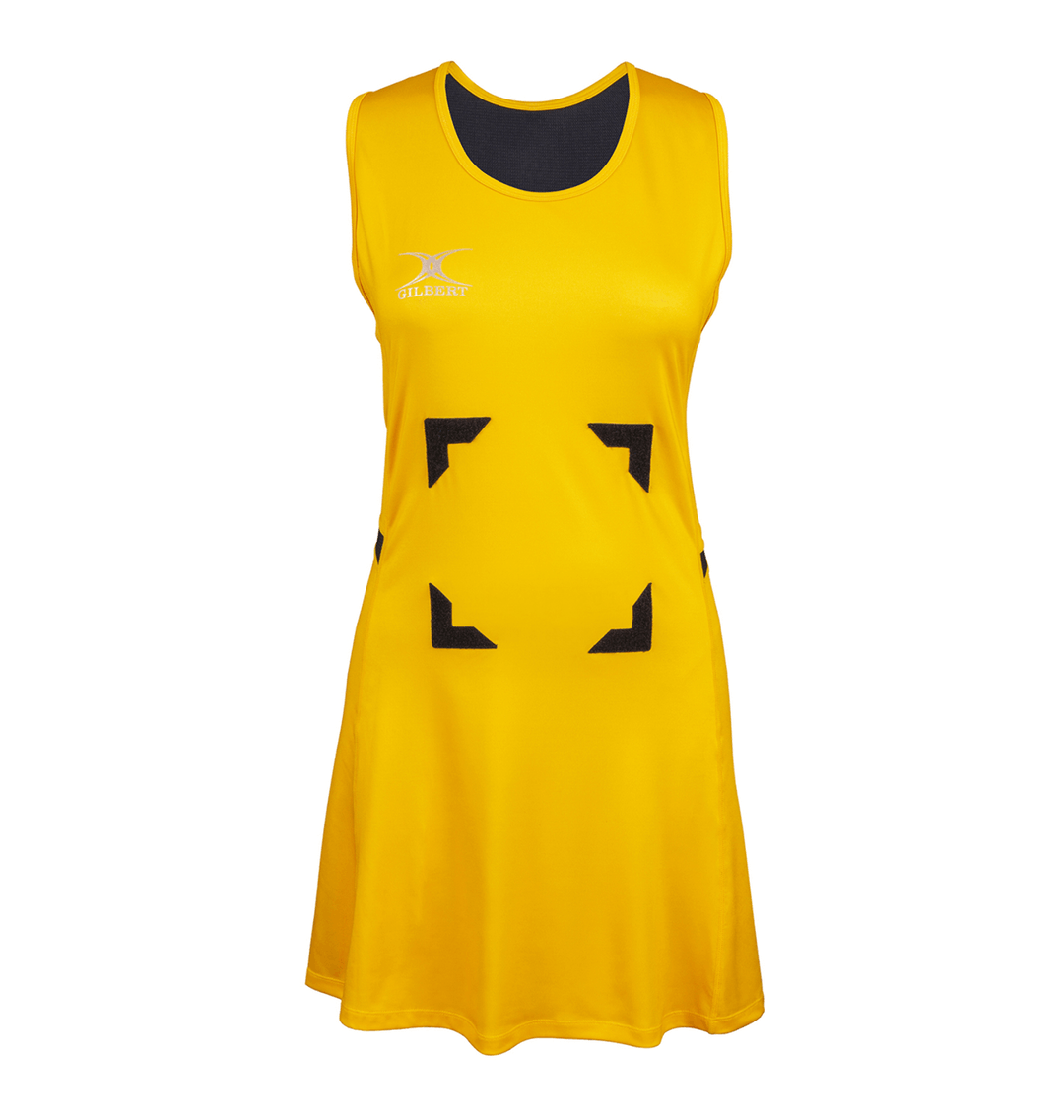 white christmas dresses Gilbert Eclipse Netball Dress — Martin Berrill Sports main image 1