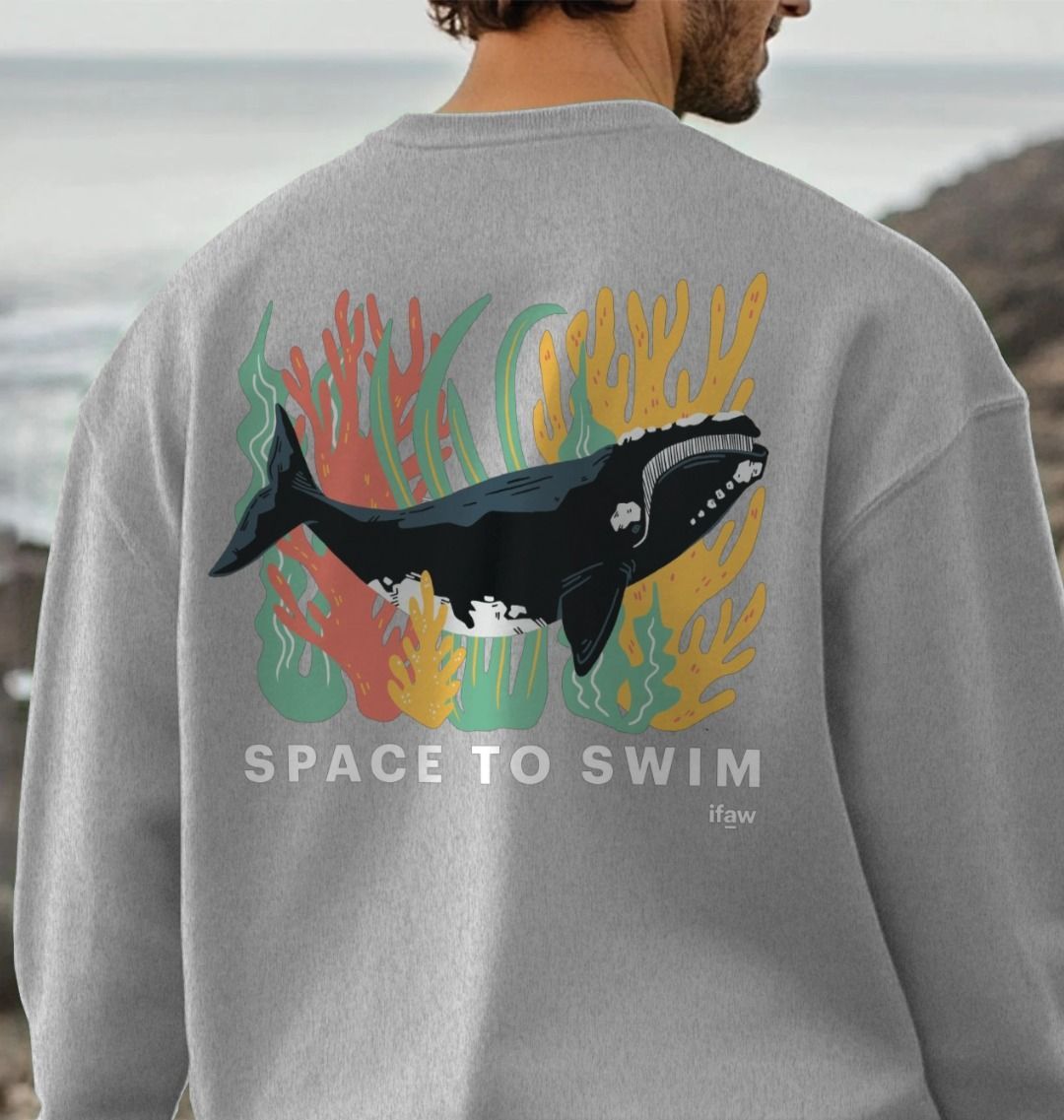 Whale Conservation Sweatshirt | Marine Wildlife Jumper | ifaw