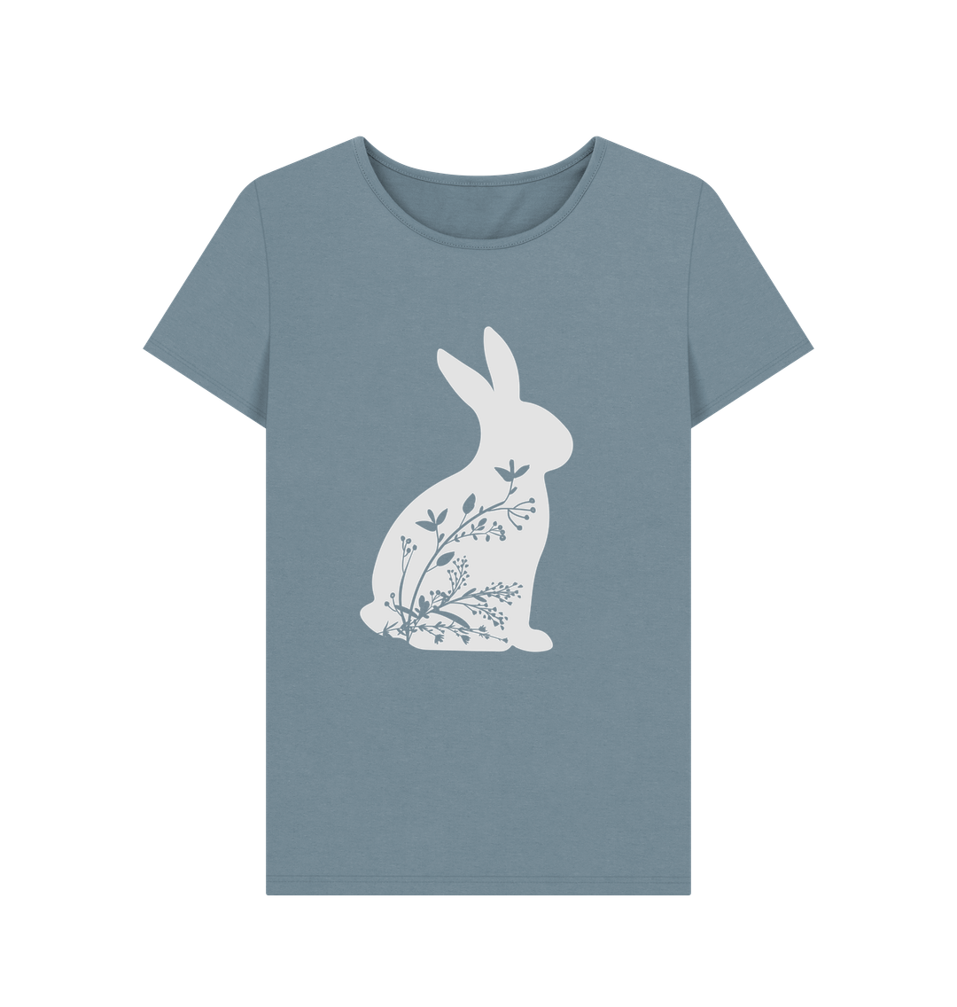 Happy Easter Shirt For Women – Cute Rabbit Graphic Tee, Short Sleeve Casual Top, Green, X-Large (Check Size Chart)