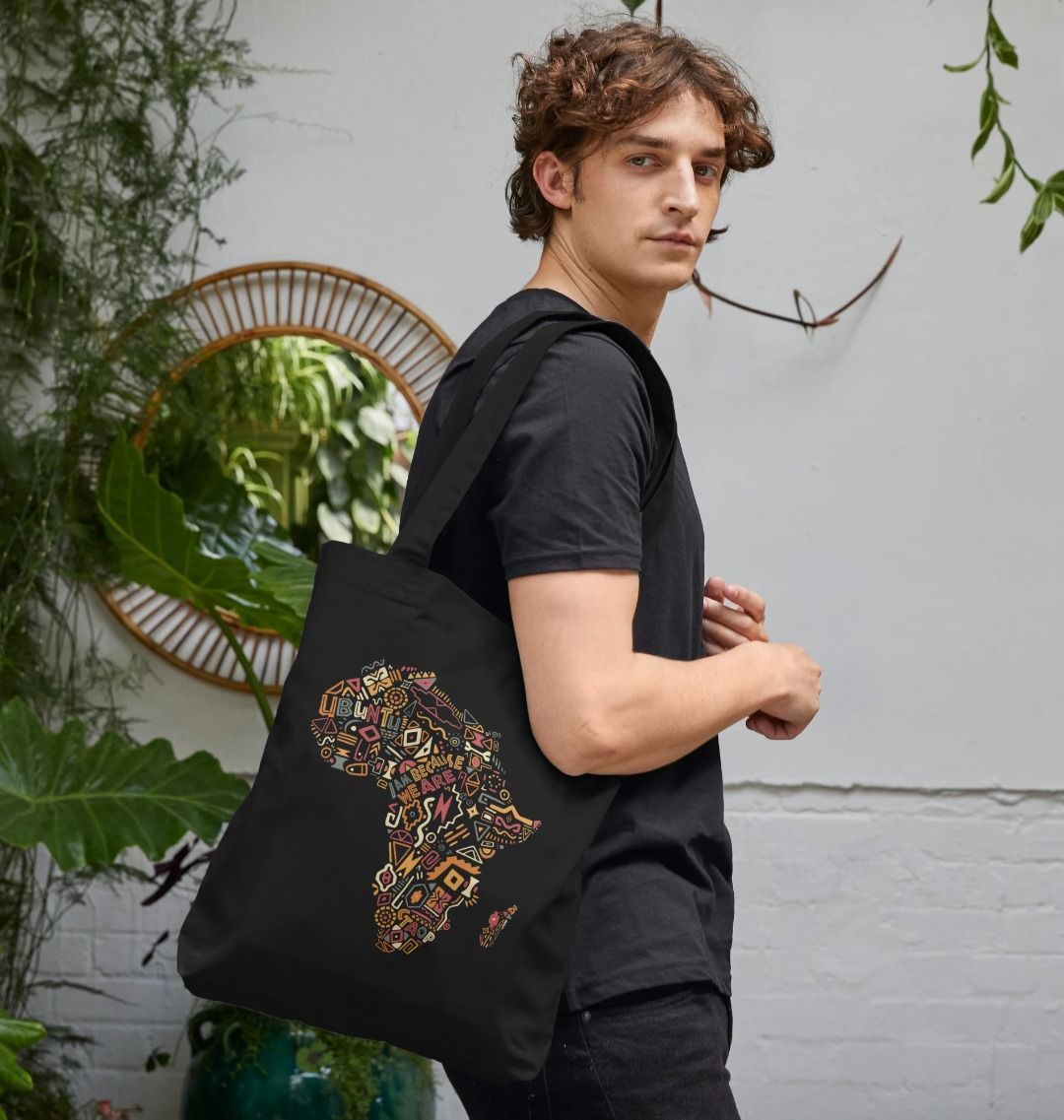 Tote Bag - Africa Map in Black