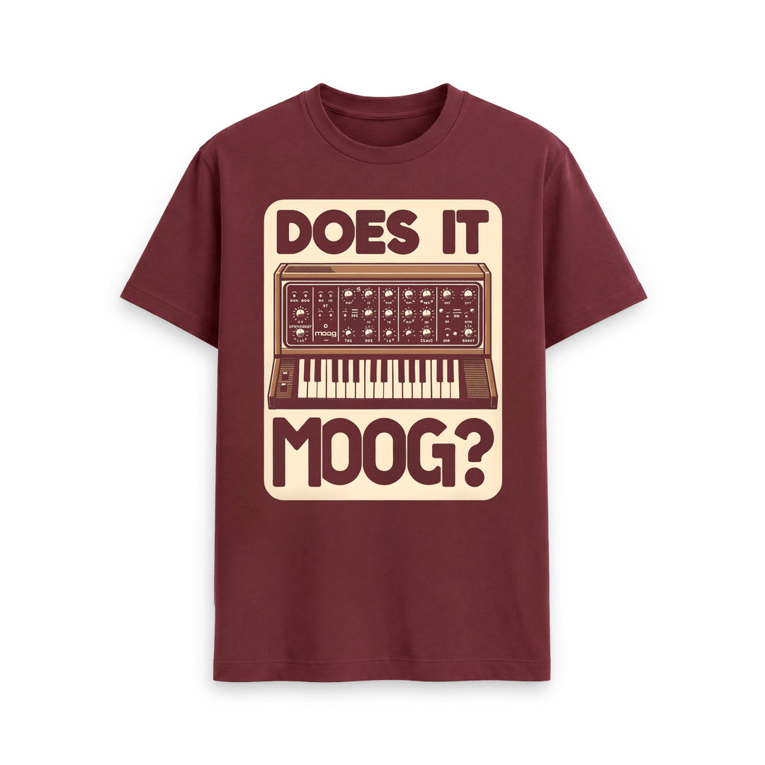 MOOG 100% Cotton Mens Synth T-Shirt | Music Producer Gift
