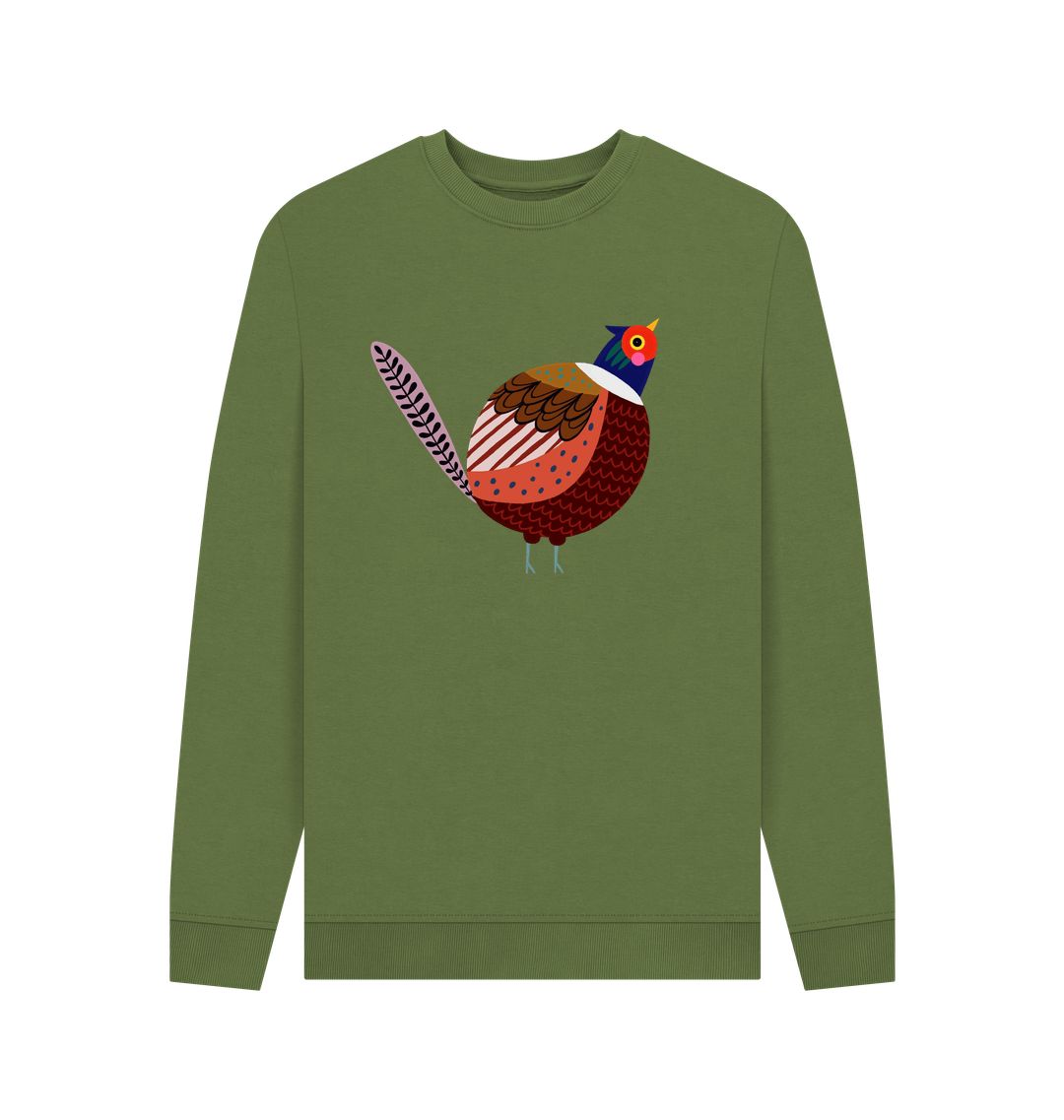 Pigeon sweatshirt - Mens - Organic - Woody