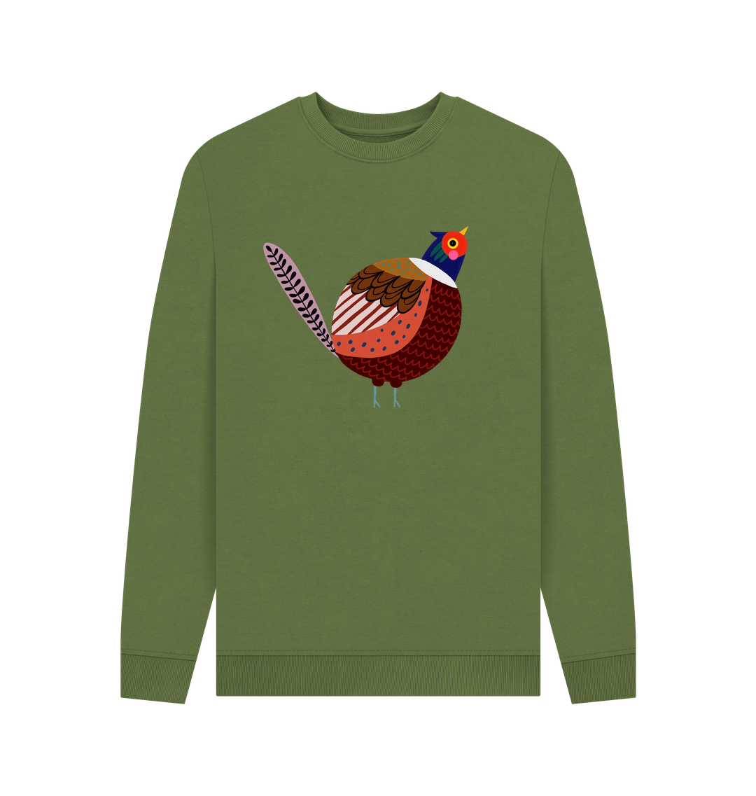 Phil the Pheasant on a Sustainable Christmas Jumper for Men