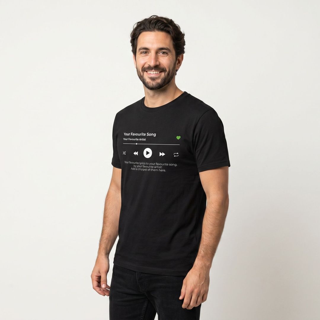 Custom Spotify T Shirt | Personalised Song Tee | Shirtbox
