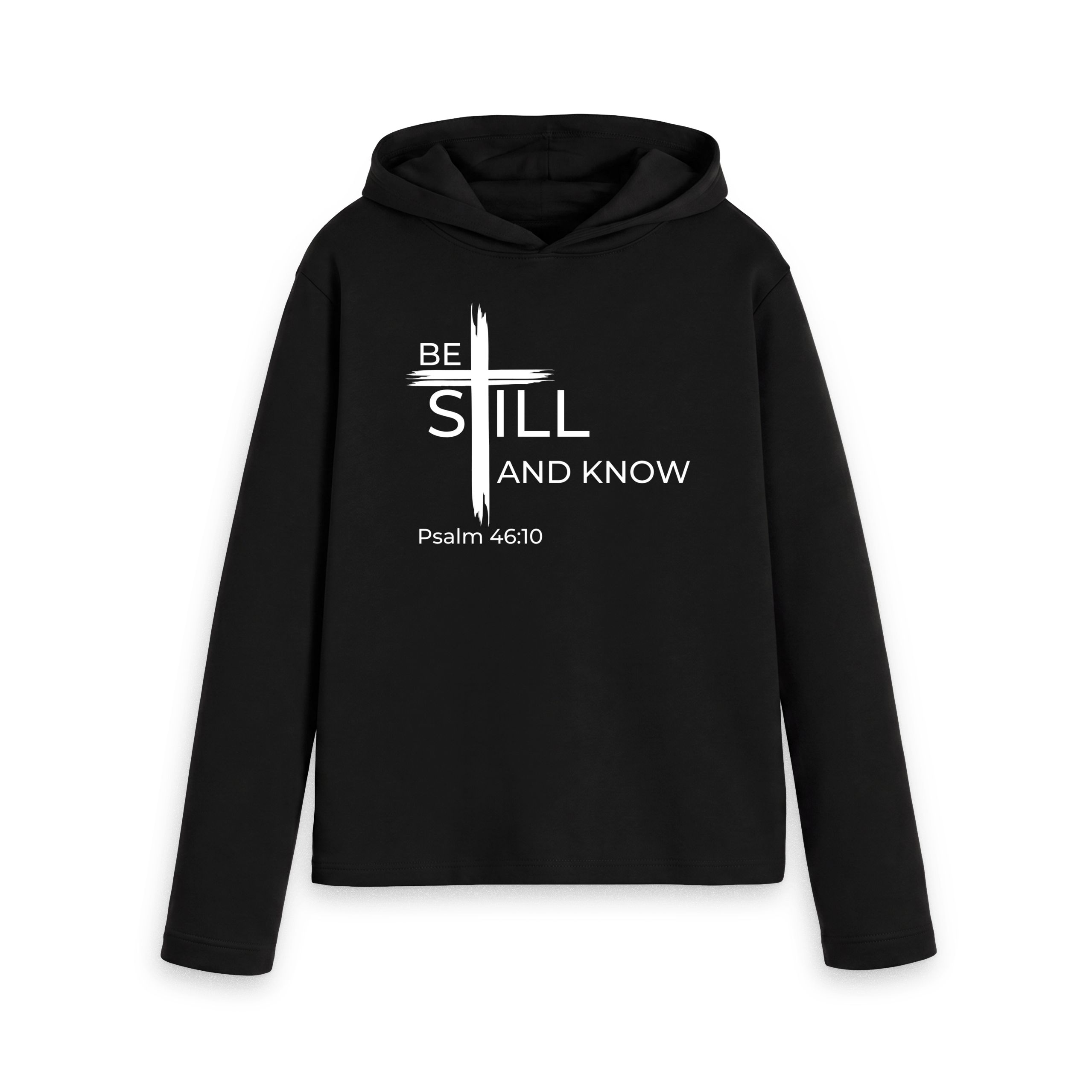Psalm 46:10 Be still and know that I am God Organic cotton Women's Relaxed Fit Hoodie