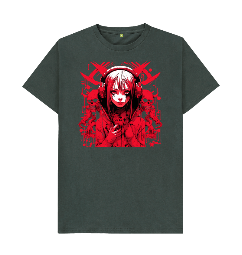 Men's Red Demon Anime Devil Girl T-Shirt