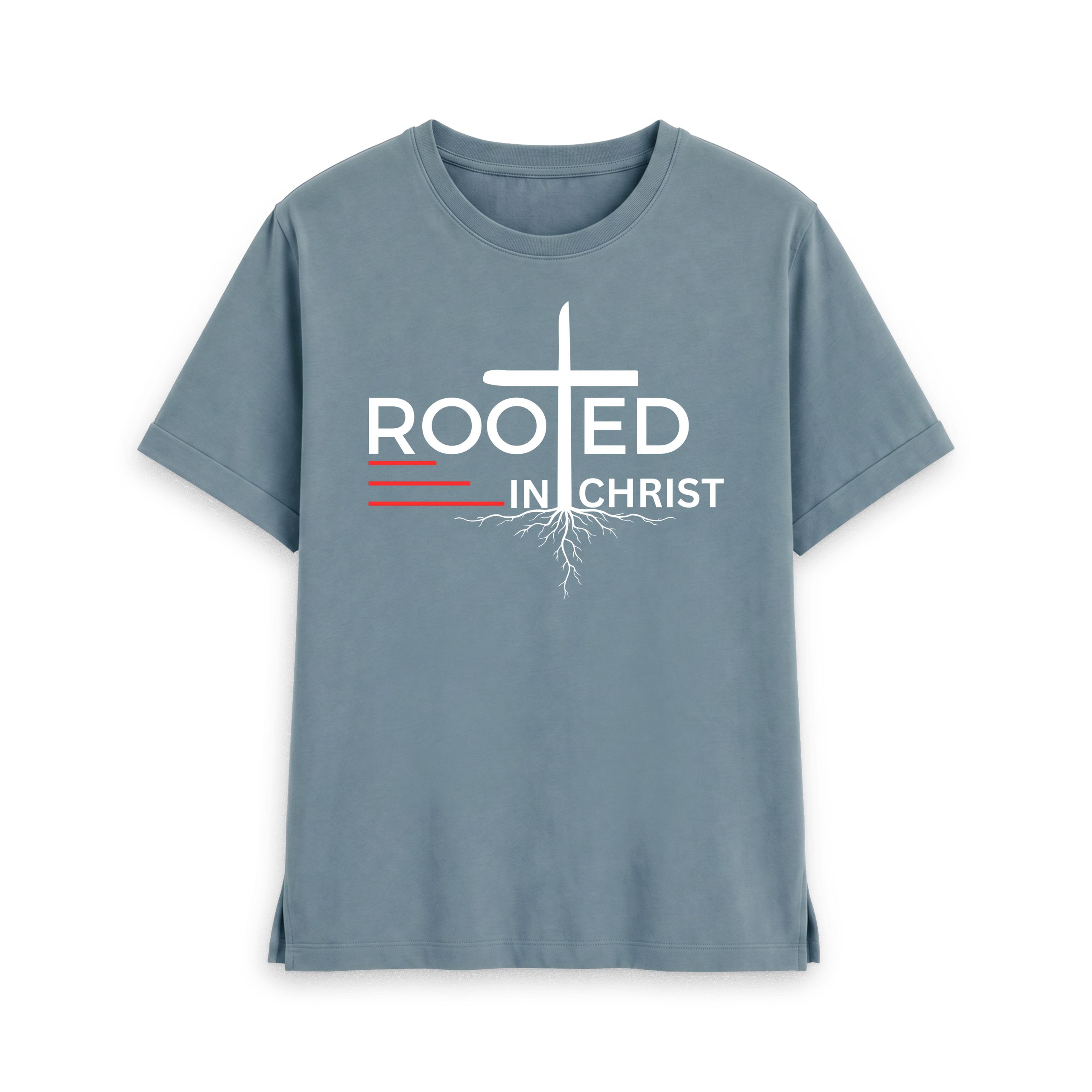 Colossians 2:7 - Rooted in Christ Organic cotton Women's Relaxed Fit T-Shirt