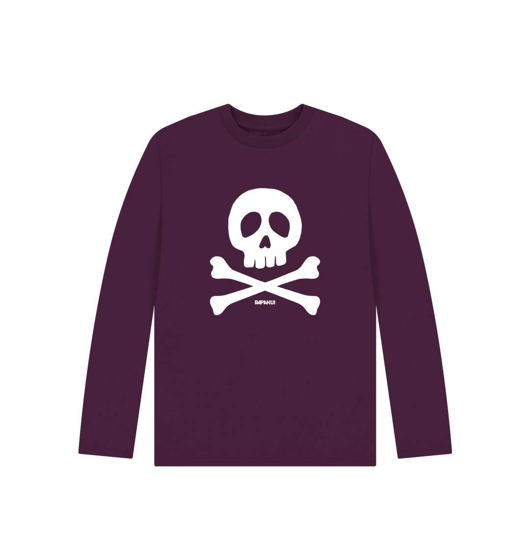 Men's Skull & Crossbones Pirate Graphic T-Shirt - 100% Cotton, Short Sleeve, Gray