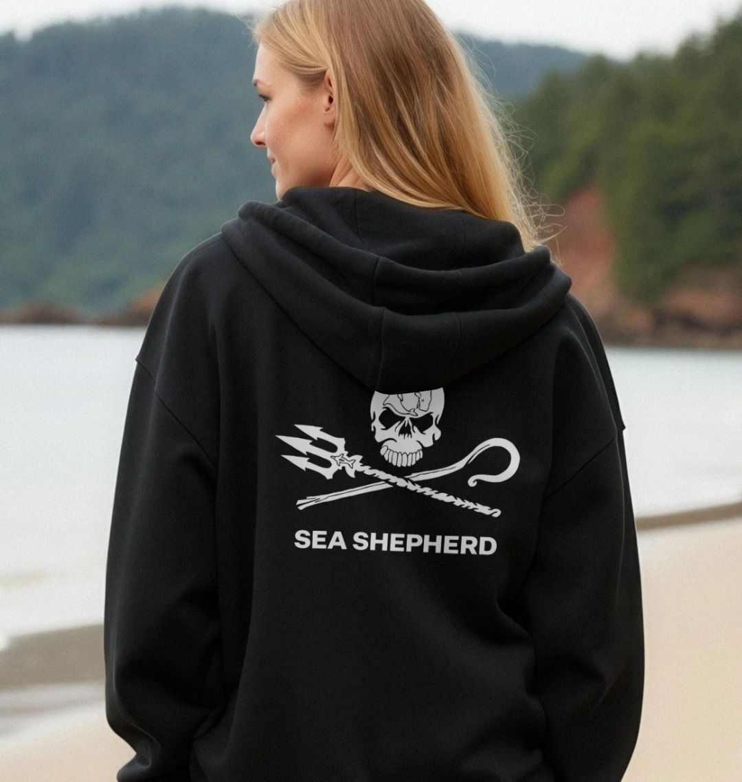 Sea Shepherd Whale Zip-Up Hoodie