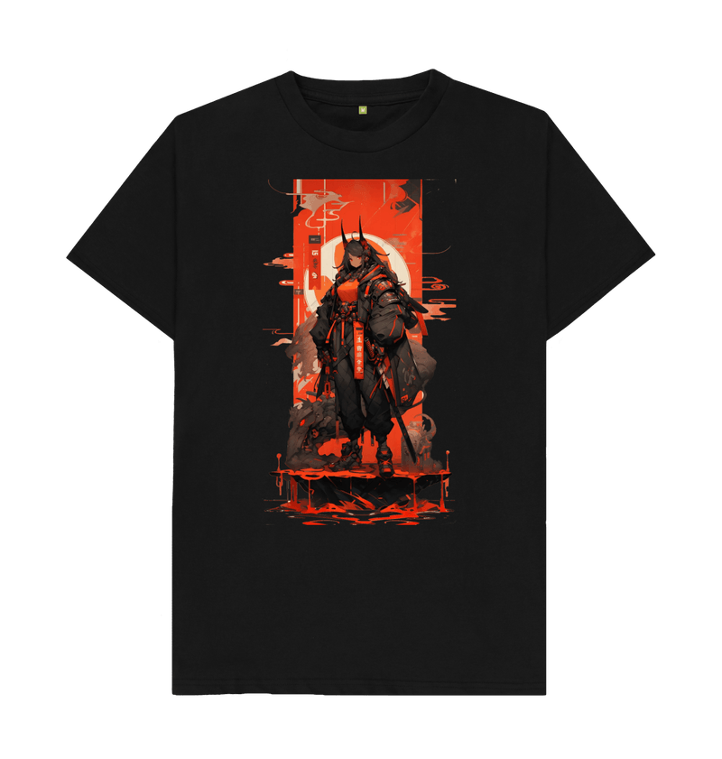 Men's Red Ninja Cyber Girl T-Shirt