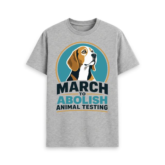 Men’s March For Animals T-Shirt - front & back