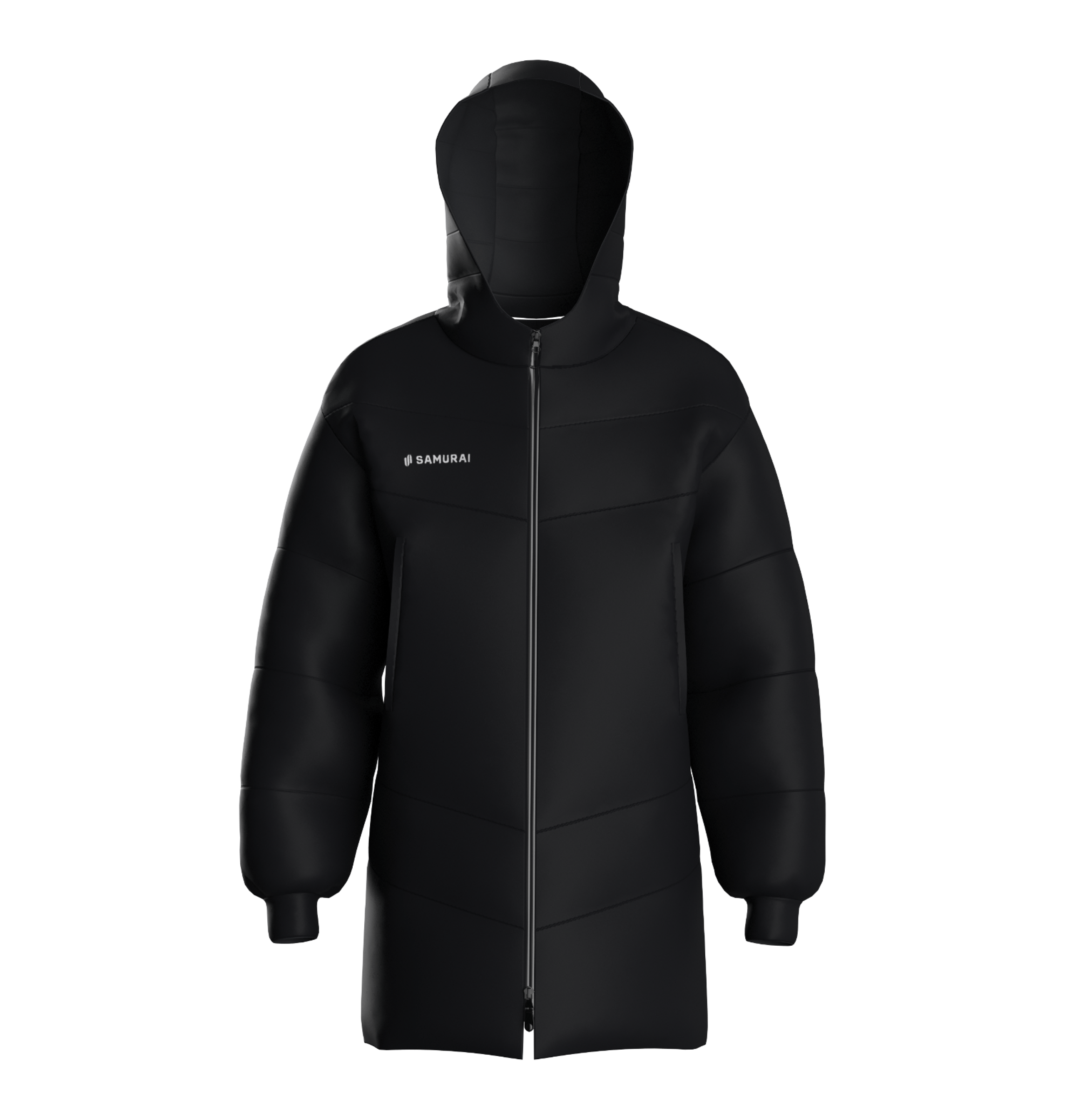 Samurai Front Locker Samurai Longline Puffer Jacket | Kitlocker.com