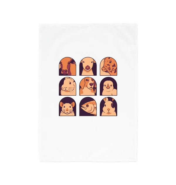 The Whole Clan Tea towel