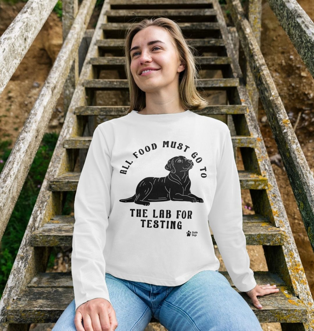 Lab Test Women's Heavyweight Long Sleeve T-shirt - Black