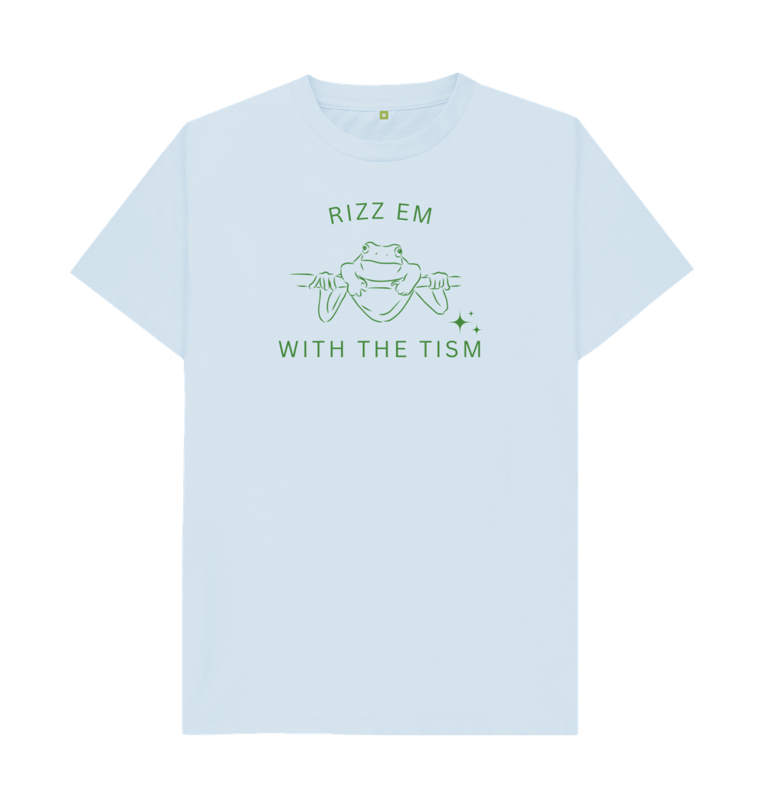 Rizz em with the tism unisex frog graphic tee