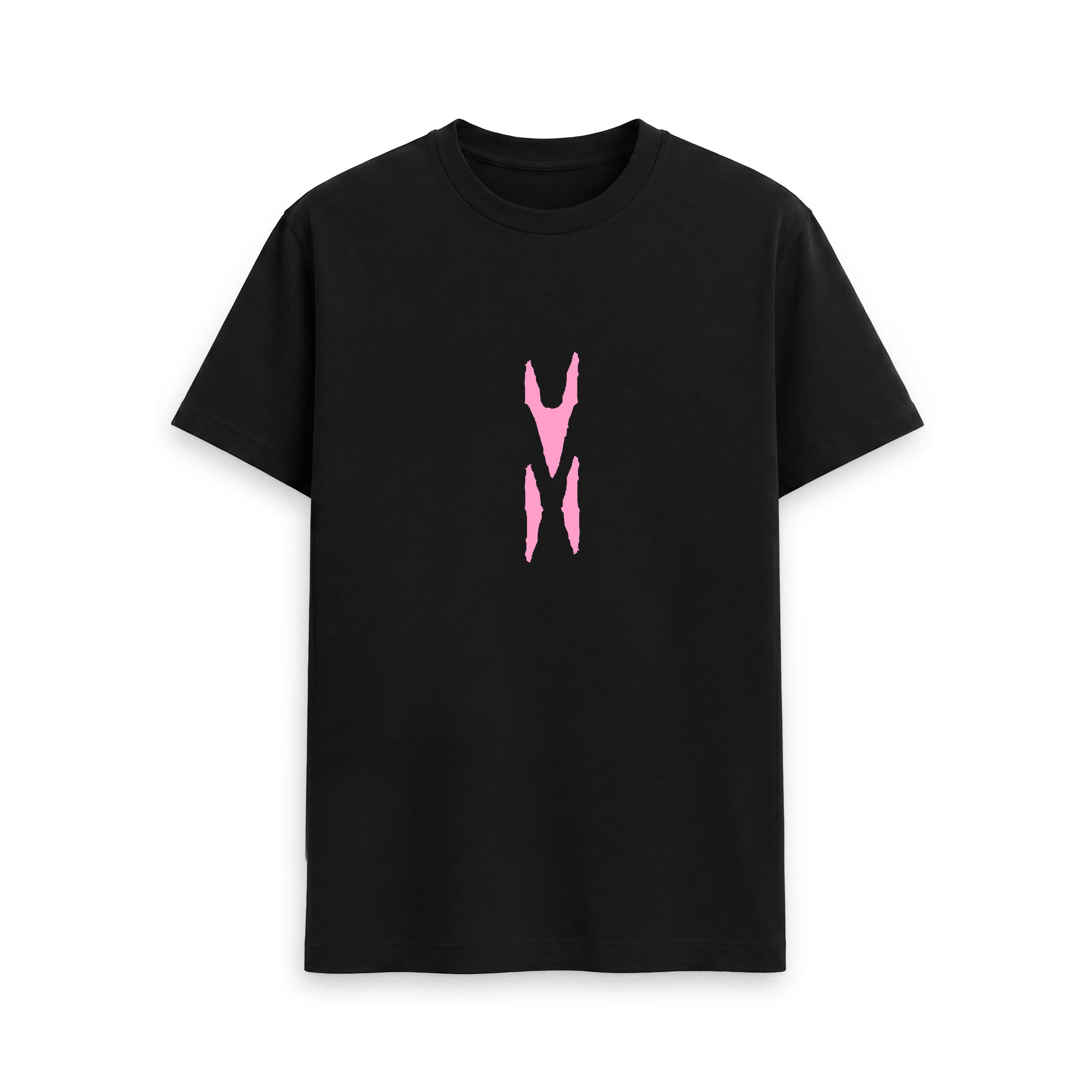 Miami Mall Monsters Art Black T-Shirt