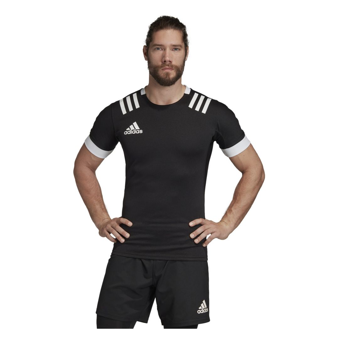 adidas Stripes Fitted Rugby Jersey