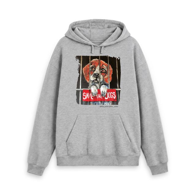 Save The Dogs UK Grey Hoodie (unisex)