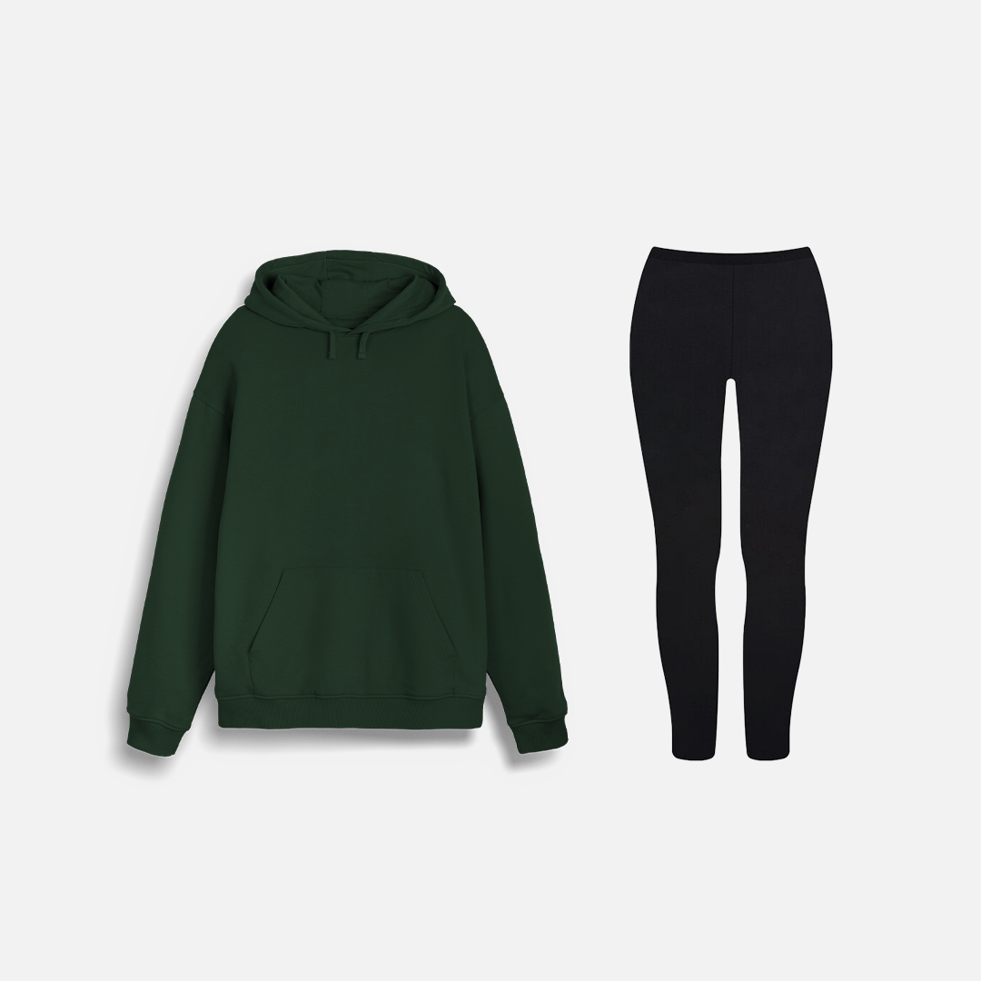 Hoodie and Leggings Set Womens Loungewear Set Rapanui