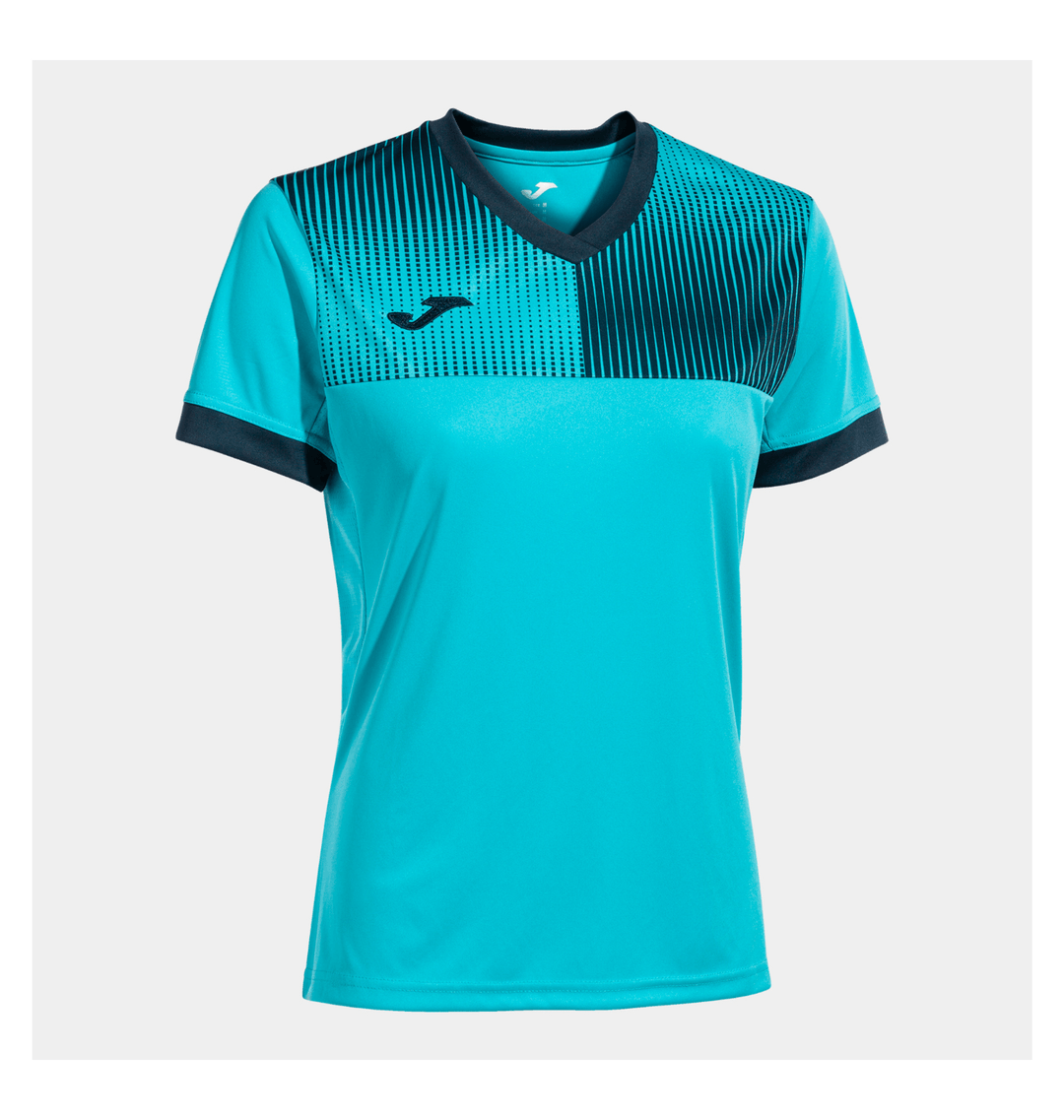 T-Shirt Football Femme Joma Eco Supernova - 100% Polyester Recyclé, Respirant, Manches Courtes