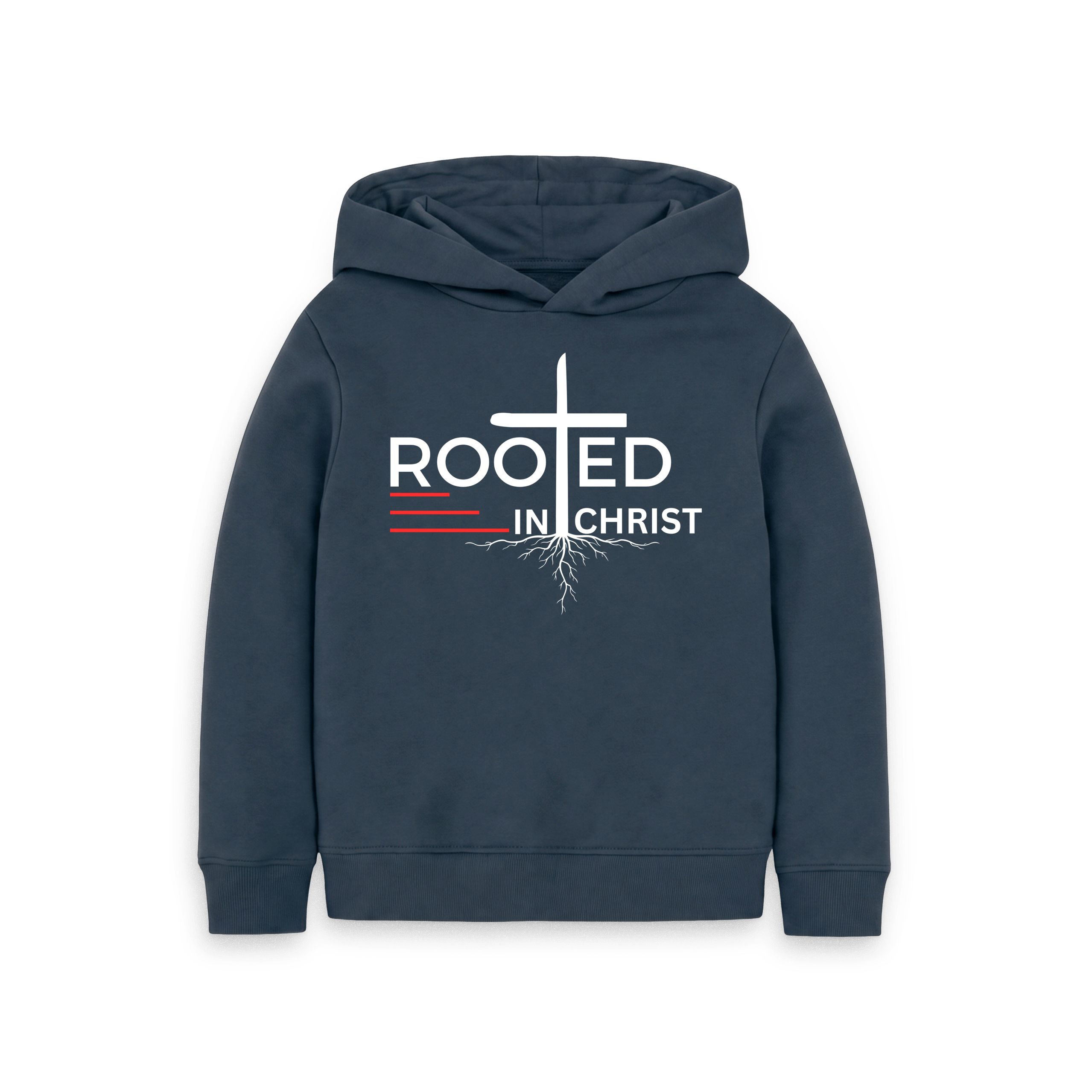 Colossians 2:7 - Rooted in Christ Organic cotton Kid's Pullover Hoodie