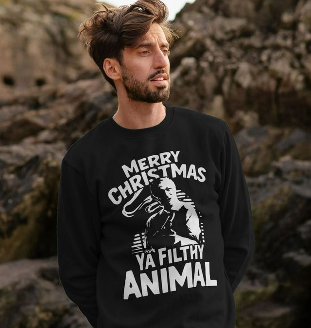 Merry Christmas Ya Filthy Animal Jumper Home Alone Shirtbox
