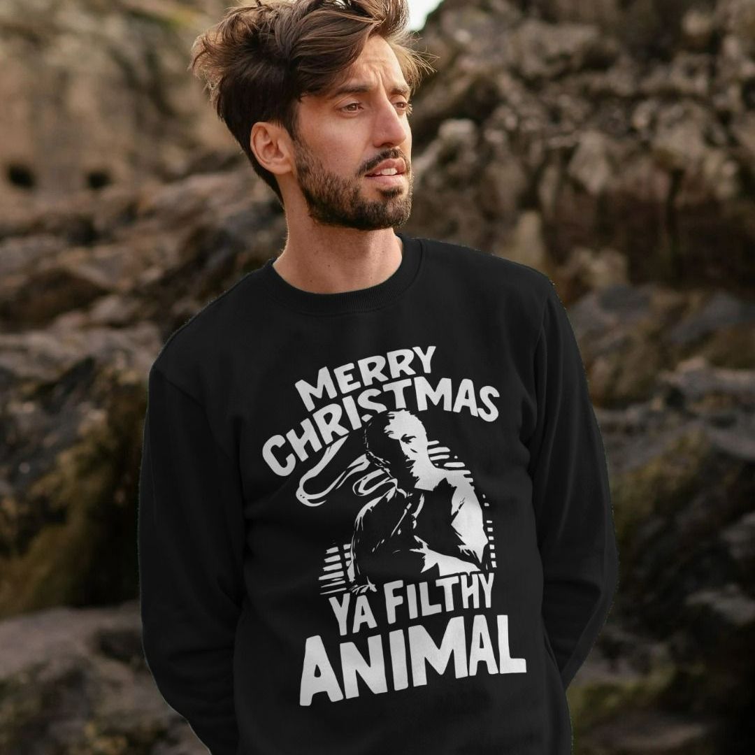Merry Christmas Ya Filthy Animal Jumper Home Alone Shirtbox