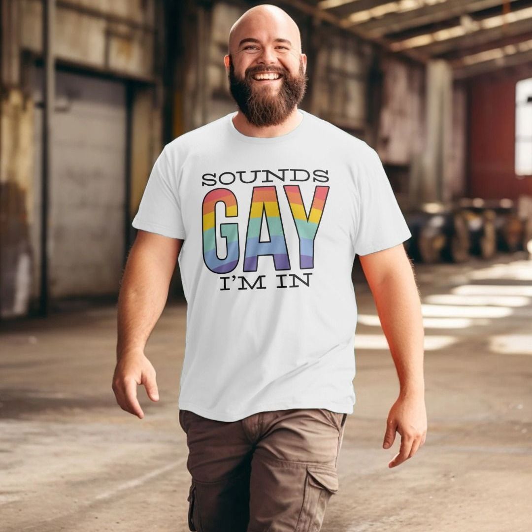 T-shirt Humour LGBT "Sons Gay Im En Drôle" - 100% Coton, Coupe Regular, Fabrication Royaume-Uni