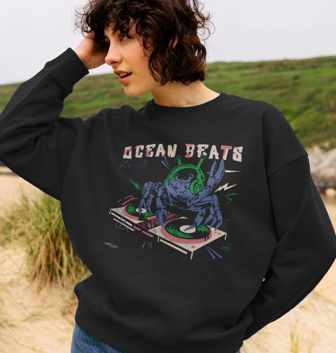 Ocean Beats Oversized Jumper