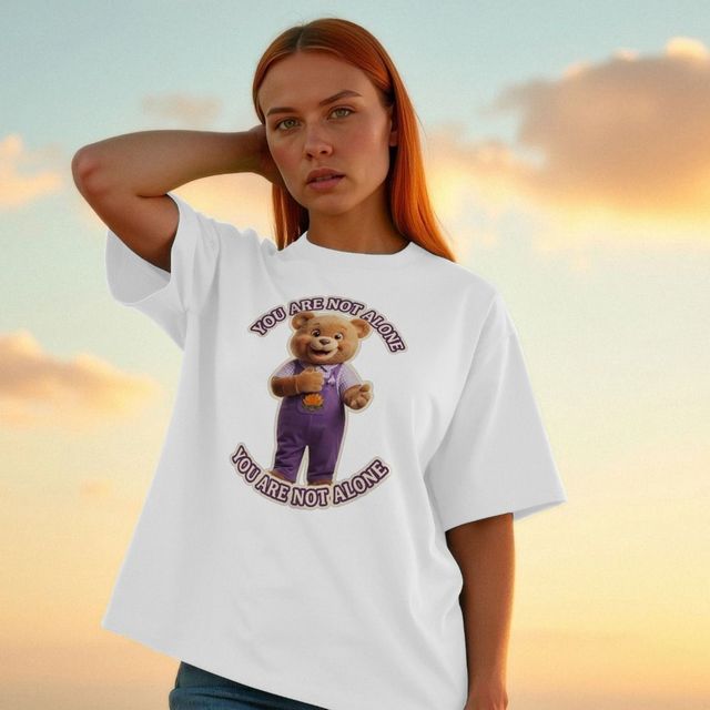 You Are Not Alone Bear of Hope Tee — fotografia 1