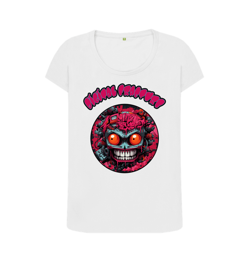 Women's Limited Edition Skull Bot Happy Head T-Shirt