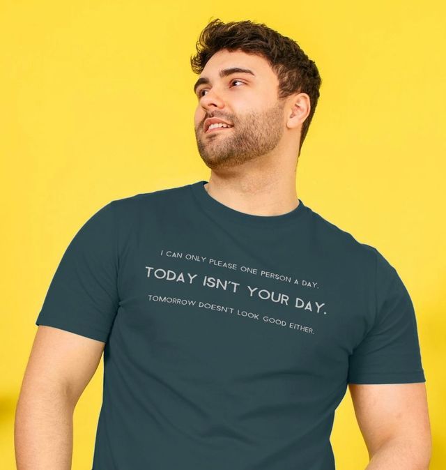 T-shirt Humour « I Can Only Please One Person Today » – Taille XL Noir | Style Décontracté