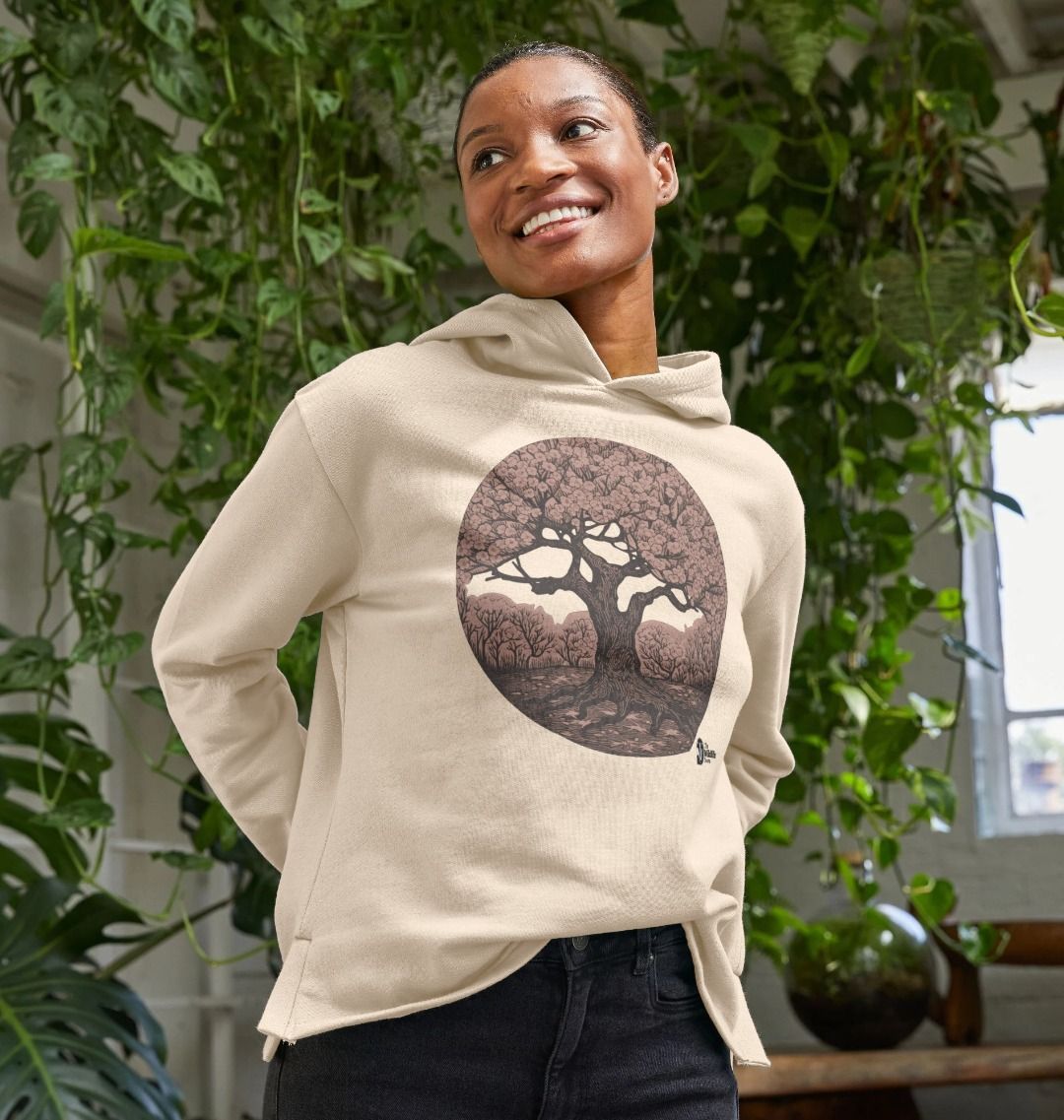 Cherry Blossom Relaxed Fit Hoodie