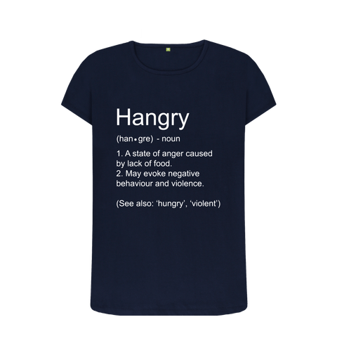 Hangry Definition T Shirt | Funny Hangry Top | Shirtbox