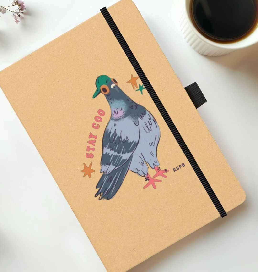 Pigeon Notebook | Recycled Bird Notebook | RSPB