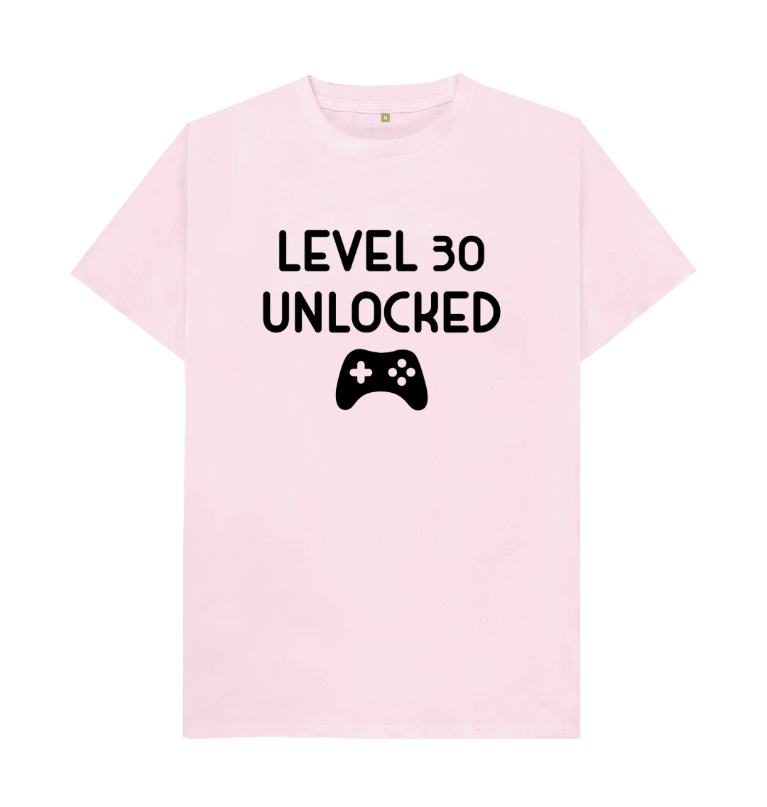 Level 30 Unlocked T Shirt | 30th Birthday Gamer Tee | Shirtbox