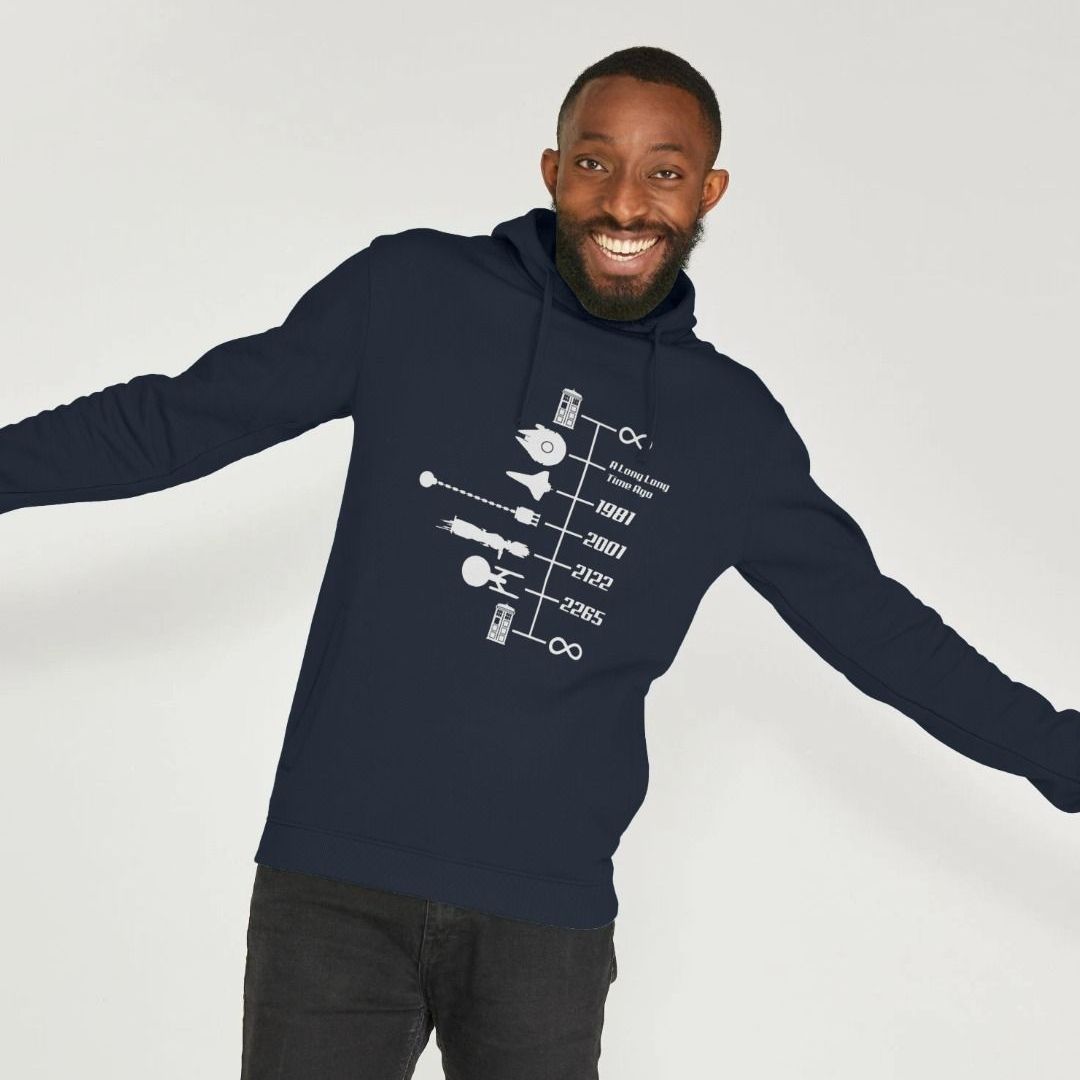 Spaceship Timeline Hoodie | Sci Fi Gift | Shirtbox