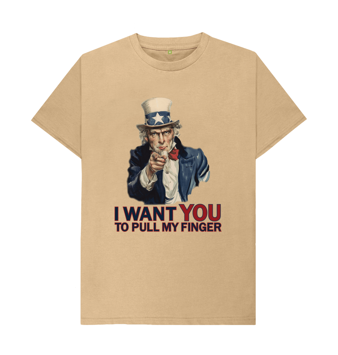 Uncle Sam Pull My Finger T Shirt | Funny Parody | Shirtbox