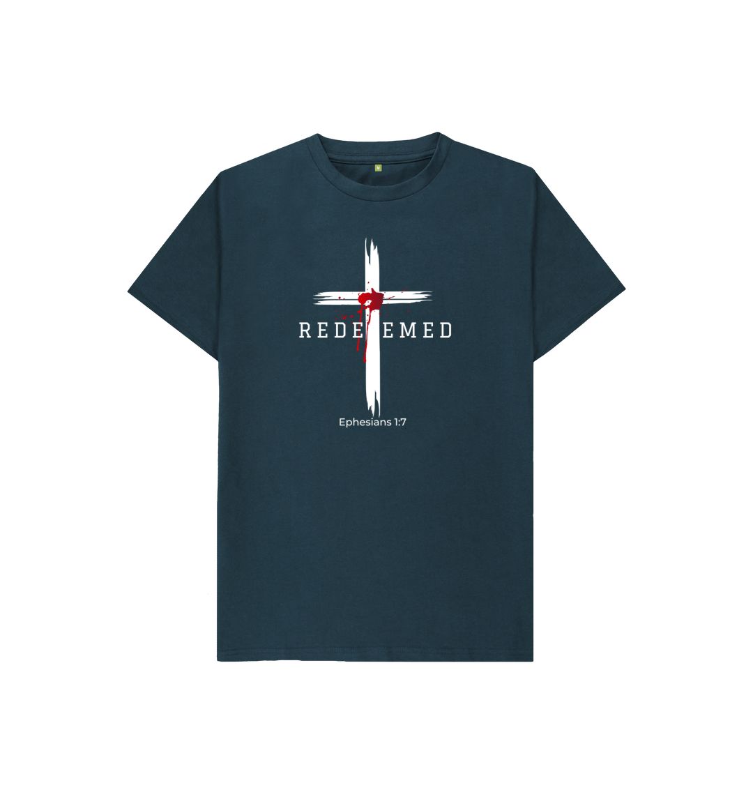 Ephesians 1:7 - Redeemed by the blood of Jesus Organic cotton Kid's T-Shirt