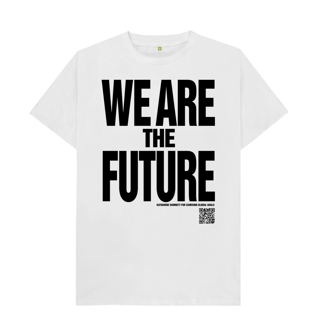 We Are The Future Black Print Slogan T-shirt