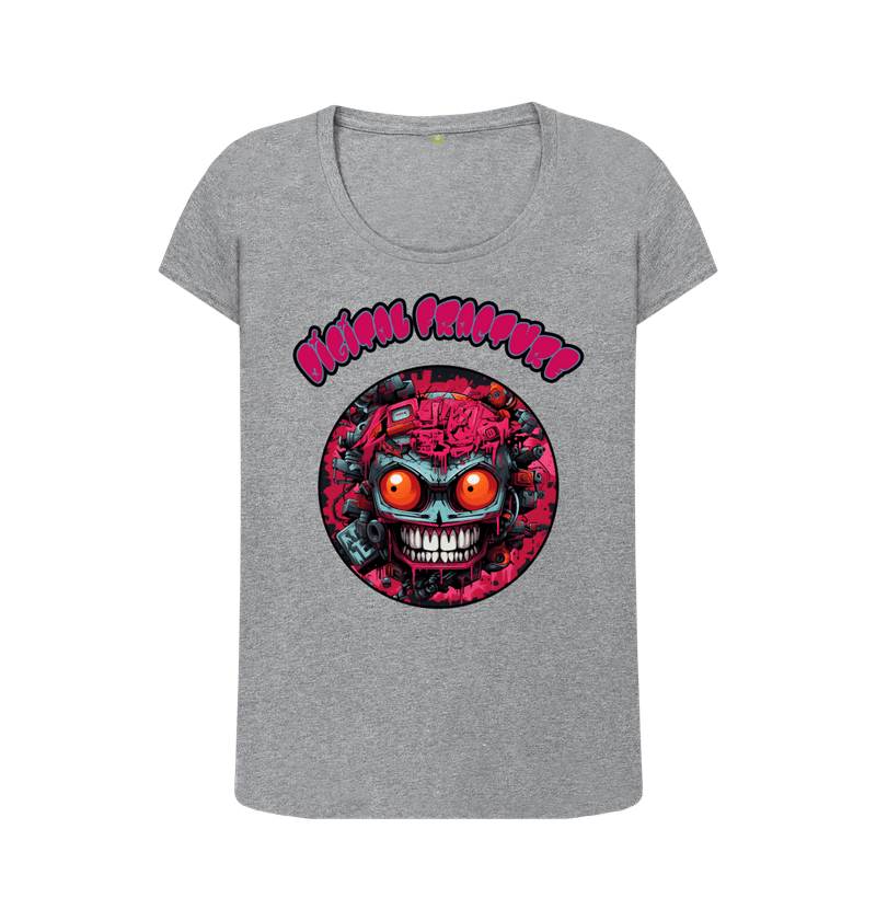 Women's Limited Edition Skull Bot Happy Head T-Shirt