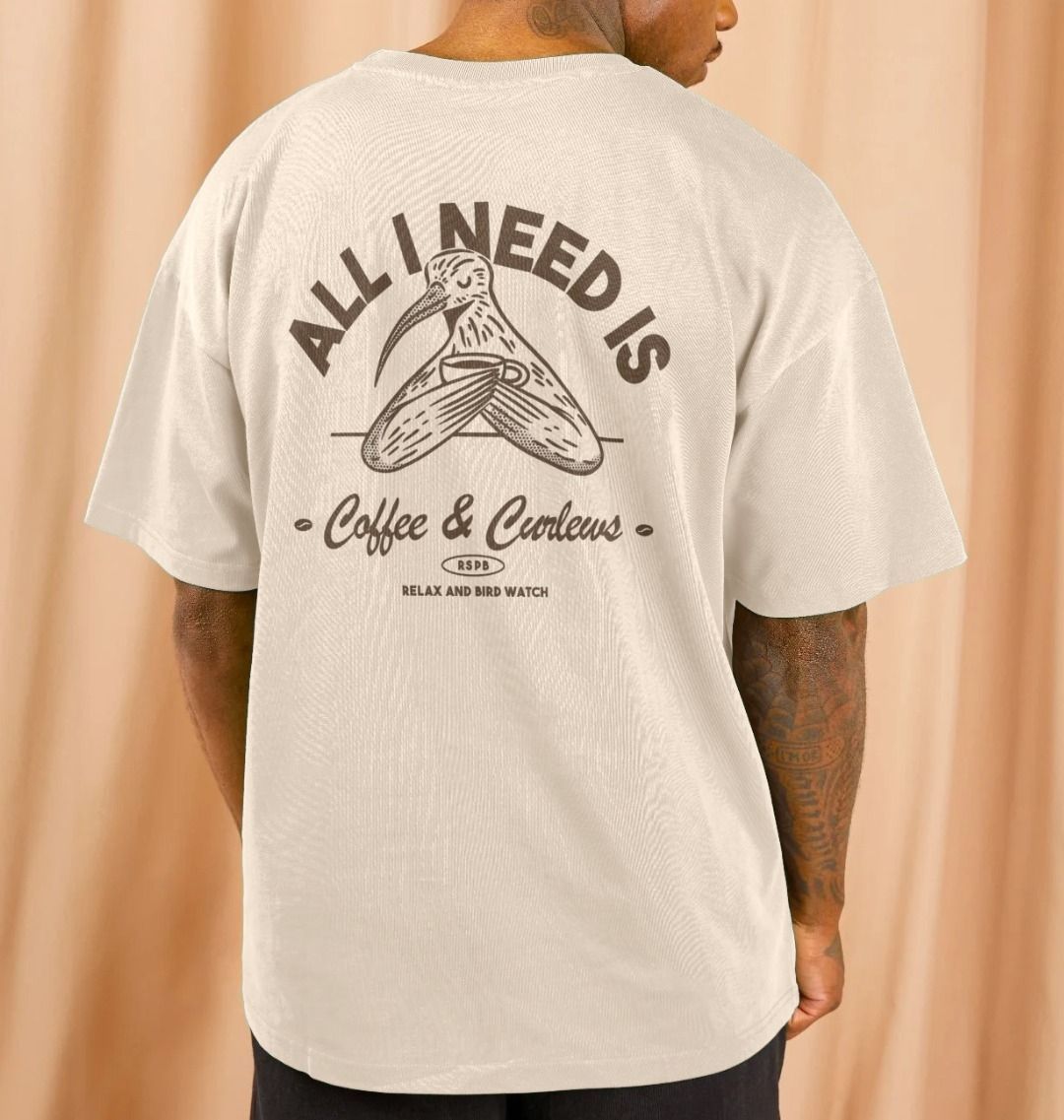 Coffee and Curlews Club Oversized T-Shirt