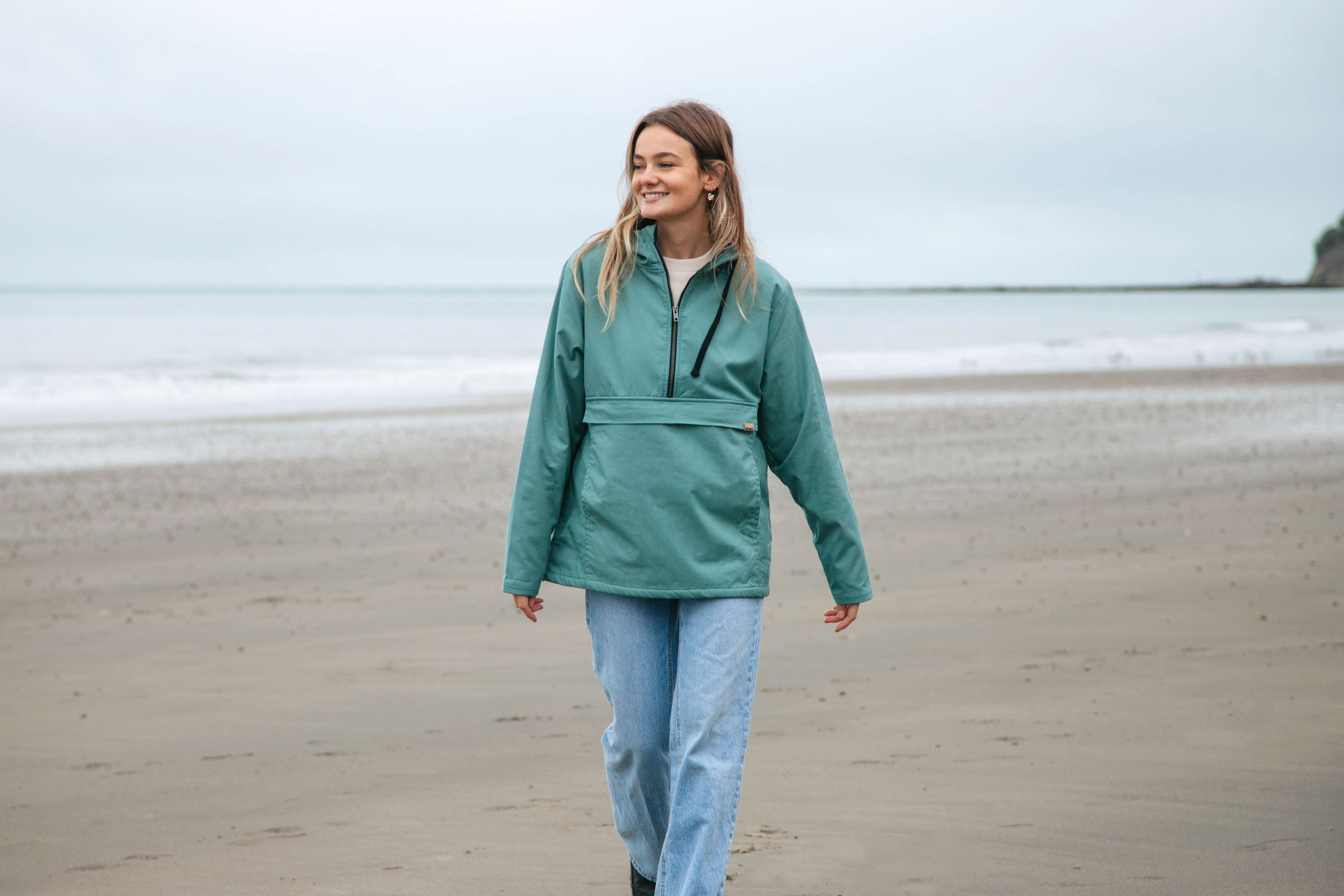 れ*お様 【極上ミント】英軍 SMOCK WINDPROOF ブルー 182/1 Women's Lined Smock Jacket | Fleece Lined | Rapanui