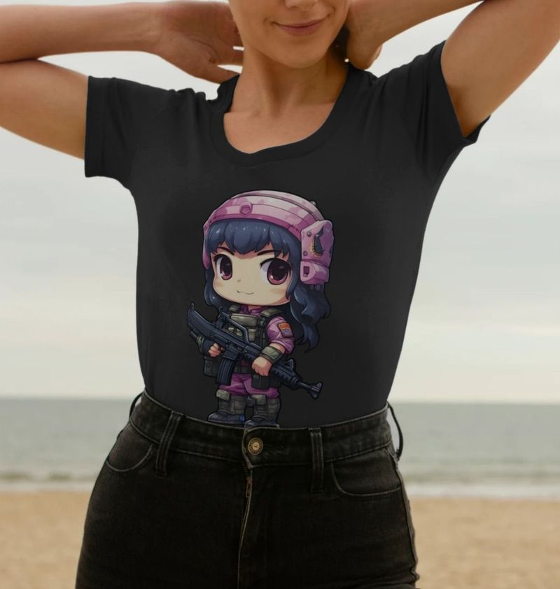 Women's Cute But Deadly Lil Sniper T-Shirt